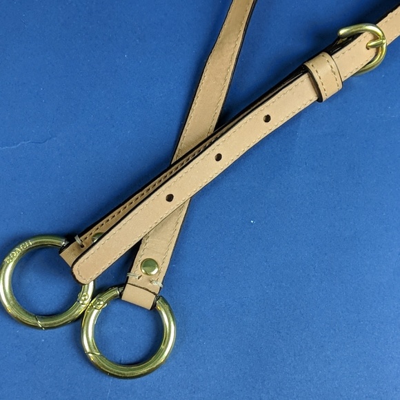 Coach Purse Strap Gold Tone Hardware EUC!